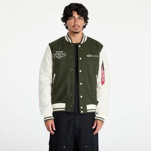 Jacheta Alpha Industries Varsity Air Force Jacket Dark Olive imagine