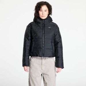 Jacheta Nike Sportswear Classic Women's Loose Therma-FIT Puffer Jacket Black/ White imagine