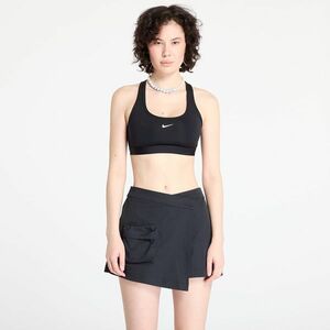 Nike Swoosh Light Support Women's Non-Padded Sports Bra Black/ White imagine