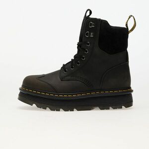 Sneakers Dr. Martens Zebzag 8 Tie Black E.H. Suede & Charcoal Grey Burnished Waxy Pull Up imagine