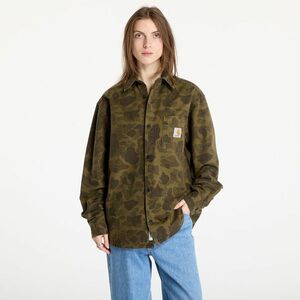 Cămașă Carhartt WIP Long Sleeve Duck Shirt UNISEX Camo Duck/ Green/ Office Green Garment Dyed imagine