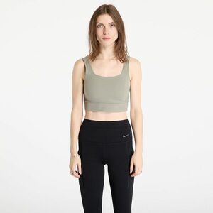 Nike Zenvy Women's Medium-Support Padded Longline Sports Bra Light Army/ White imagine