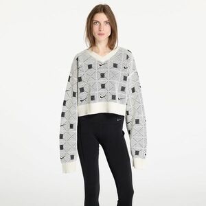 Pulover Nike Naomi Osaka Women's Engineered Knit Sweater Pale Ivory/ Black/ Light Orewood Brown imagine