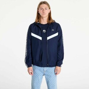 Jacheta LACOSTE Tennis Monogram Track Jacket Navy Blue/ White imagine