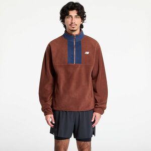 Hanorac New Balance Polar Fleece 1/2 Zip Rich Oak imagine