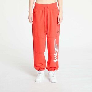 Pantaloni Nike Sportswear Breaking Mid-Rise Oversized French Terry Pants Light Crimson imagine