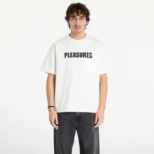 Tricou PLEASURES Impact Pocket Heavyweight Shirt White imagine