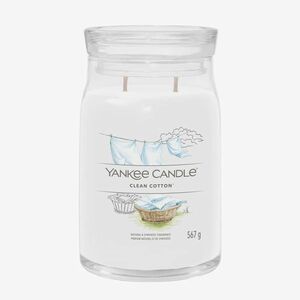 Yankee Candle Signature Large Jar 2 Wicks - Clean Cotton imagine