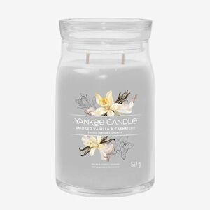 Yankee Candle Signature Large Jar 2 Wicks - Smoked Vanilla & Cashmere imagine