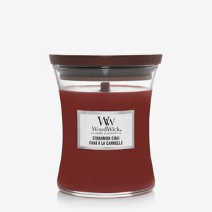 WoodWick Medium Hourglass Candle - Cinnamon Chai imagine