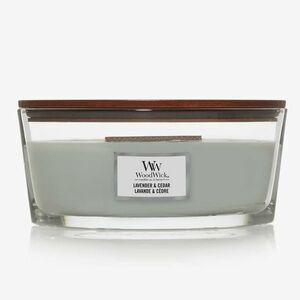 WoodWick Elipse Candle - Lavender & Cedar imagine