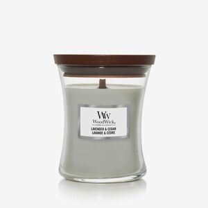 WoodWick Medium Hourglass Candle - Lavender & Cedar imagine