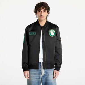 Jacheta Mitchell & Ness NBA Team Leader Satin Vintage Logo Celtics Bomber Black imagine