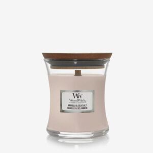 WoodWick Small Hourglass Candle - Vanilla & Sea Salt imagine