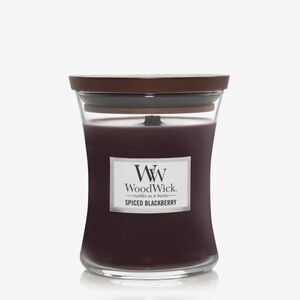 WoodWick Medium Hourglass Candle - Spiced Blackberry imagine