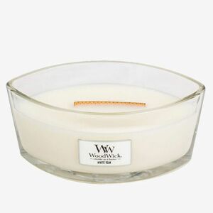 WoodWick Elipse Candle - White Teak imagine