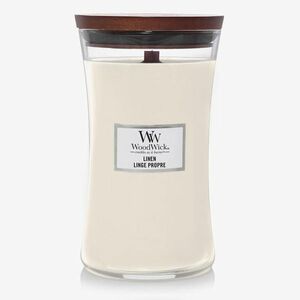 WoodWick Large Hourglass Candle - Linen imagine