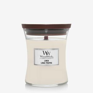 WoodWick Medium Hourglass Candle - Linen imagine