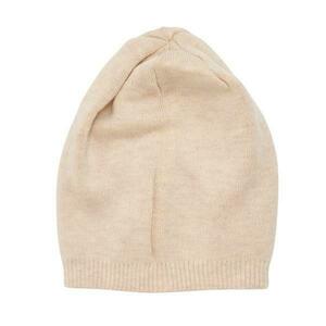 Caciula Beanie Crem din Tricot Subtire de Casmir imagine