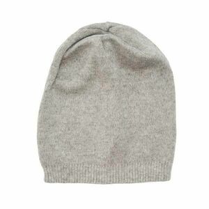 Caciula Beanie Gri din Tricot Subtire de Casmir imagine