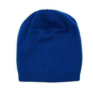 Caciula Beanie Albastra din Tricot Subtire de Casmir imagine