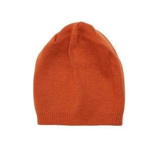 Caciula Beanie Portocalie din Tricot Subtire de Casmir imagine