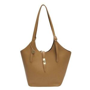 Geanta Shopper Maro-Camel cu Catarama imagine