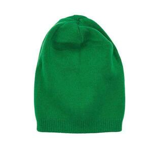 Caciula Beanie Verde din Tricot Subtire de Casmir imagine