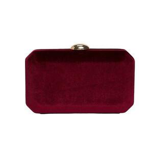 Clutch Juliet Catifelat Bordo imagine