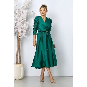 Rochie eleganta Yulia Verde Inchis imagine