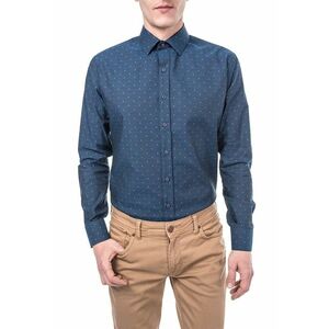 Camasa slim fit cu model geometric imagine