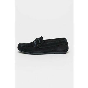 Pantofi loafer de piele intoarsa cu logo imagine