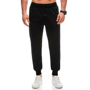 Pantaloni de trening din amestec de bumbac cu buzunare oblice cu fermoar imagine