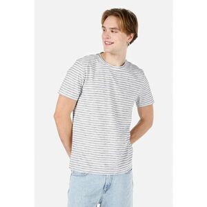 Tricou din bumbac cu model in dungi imagine