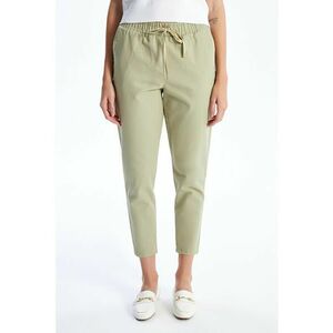 Pantaloni crop cu snururi de ajustare imagine