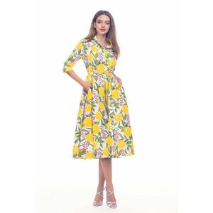 Rochie-camasa evazata cu cordon in talie imagine