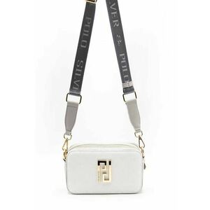 Geanta crossbody de piele ecologica cu logo in relief imagine