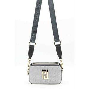 Geanta crossbody de piele ecologica cu logo in relief imagine