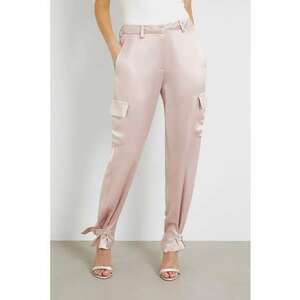 Pantaloni cargo de satin imagine