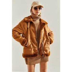 Jacheta de blana shearling sintetica imagine