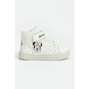 Pantofi sport inalti cu inchidere velcro si model Minnie Mouse imagine