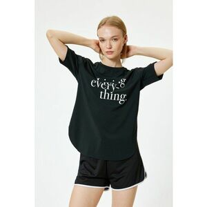 Tricou lejer cu imprimeu text imagine