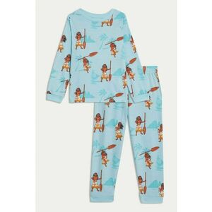 Pijama de bumbac cu imprimeu Moana imagine