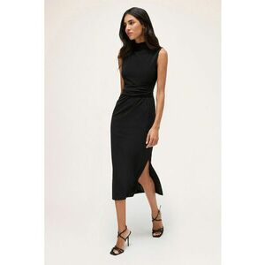 Rochie midi cu slit lateral imagine