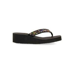 Papuci flip-flop wedge cu aplicatii cu margele imagine