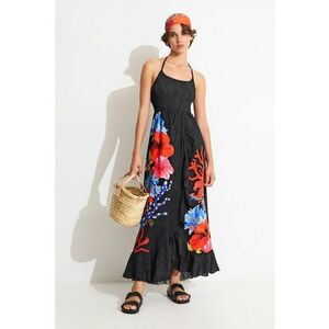 Rochie maxi cu imprimeu floral pentru plaja imagine