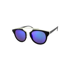 Ochelari de soare Wayfarer Passenger ZS Albastru reflexii cu Negru/Argintiu imagine