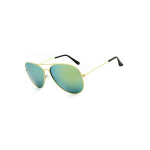 Ochelari de soare Aviator Verde cu reflexii cu Auriu - Polarizati imagine