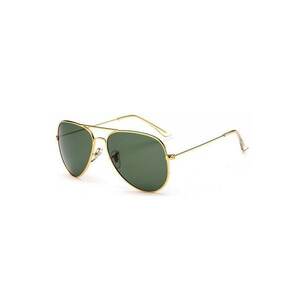 Ochelari de soare Aviator Verde - Auriu - Polarizati imagine