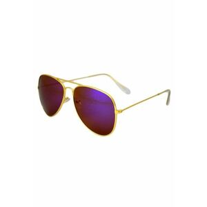 Ochelari de soare Aviator Albastru reflexii - Auriu- imagine